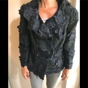 Hand embroidered blazer tailor made